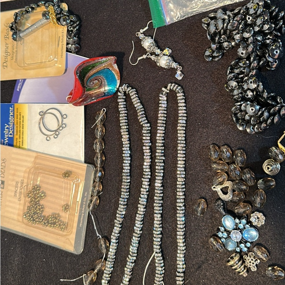 Assorted Jewelry Beads And Findings